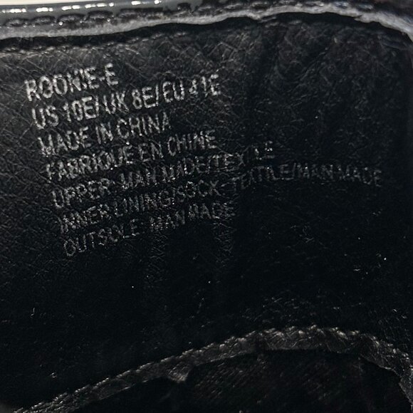 JUSTFAB Womans Black Heeled Boots SIZE 10 E - Picture 5 of 7